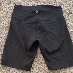 lululemon athletica Black High-Waist Bike Shorts